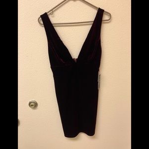 NWT LULU’S Burgundy Cocktail Mini Dress (S)